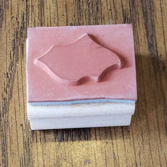 Stampin Up Black Abstract Bird 2 Inch Wood Mounted Rubber Stamp - Picture 8 of 8